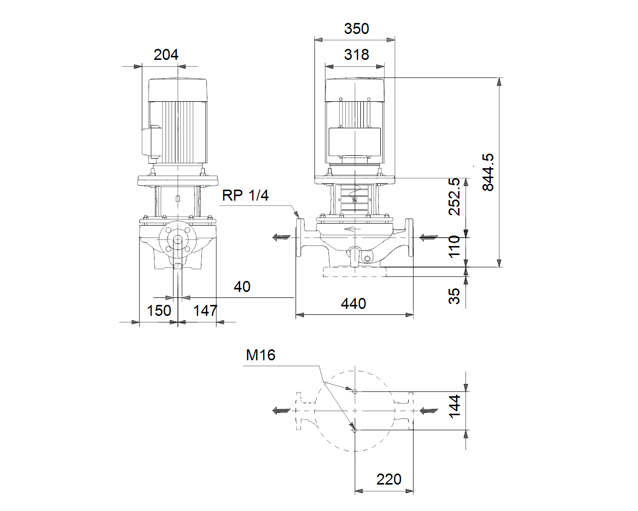 Габаритный чертёж